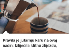 Pravila je jutarnju kafu na ovaj način PA JE IZLIJEČILA ŠTITNU, anemiju i bolove u kostima! (FOTO)