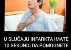 U SLUČAJU INFARKTA IMATE 10 SEKUNDI DA POMOGNETE SEBI! Evo na koji način! (FOTO)