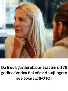 Da li ova garderoba priliči ženi od 78 godina: Verica Rakočević stajlingom sve šokirala (FOTO)