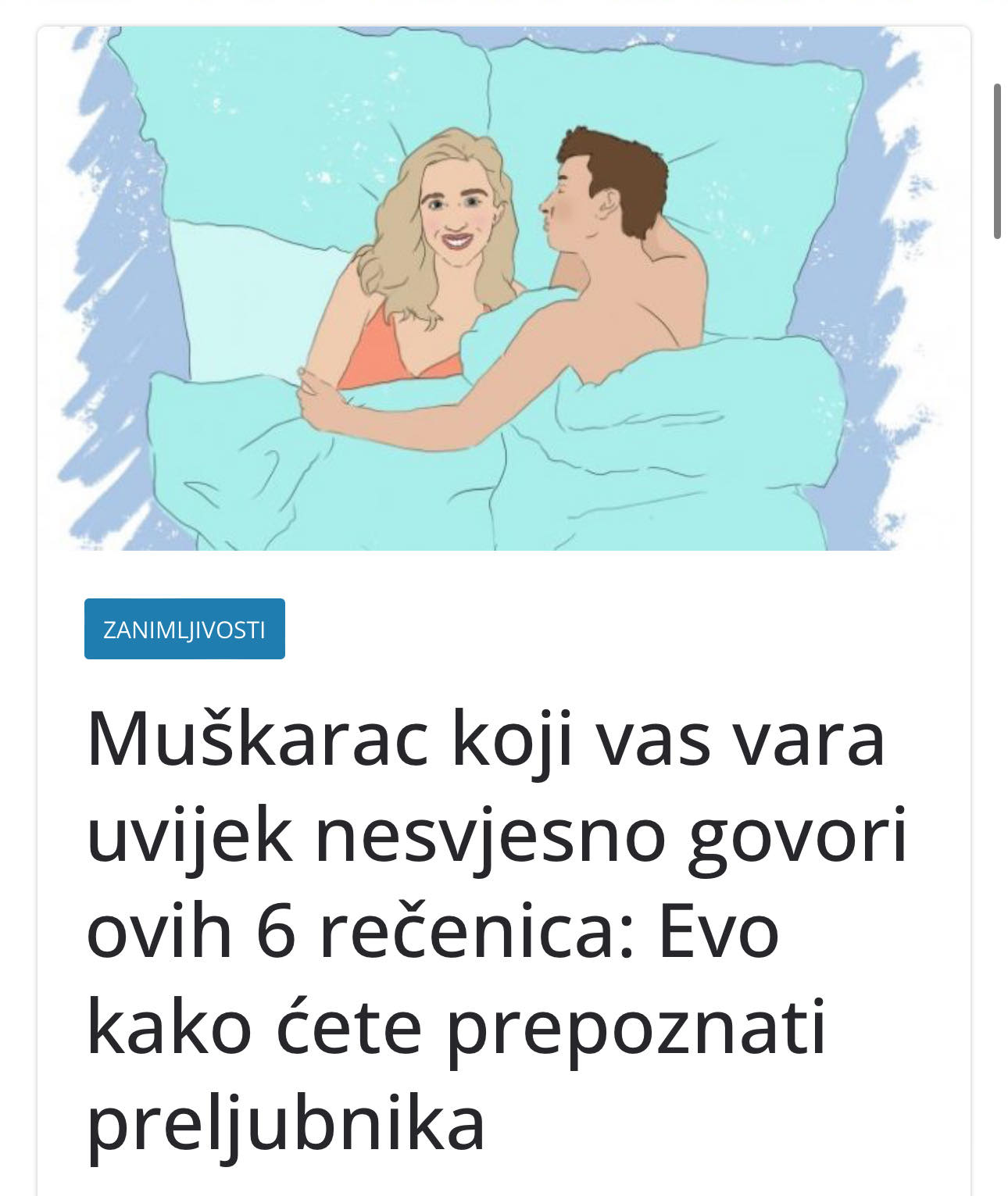 Muškarac koji vas vara uvijek nesvjesno govori ovih 6 rečenica: Evo kako ćete prepoznati preljubnika