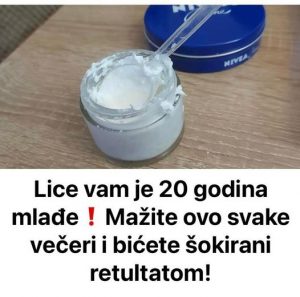 Lice vam je 20 godina mlađeMažite ovo svake večeri i bićete šokirani retultatom!