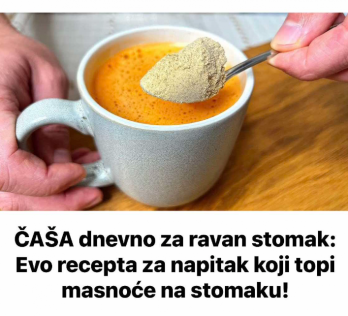 ČAŠA dnevno za ravan stomak: Evo recepta za napitak kojitopi masnoće na stomaku!