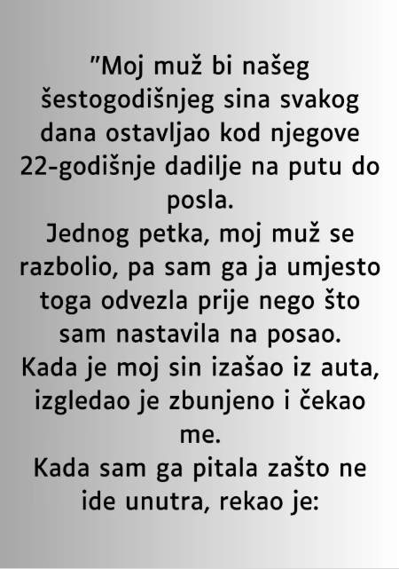 “Moj muž bi našeg šestogodišnjeg sina svakog dana ostavljao kod njegove 22-godišnje dadilje…”