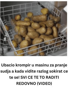 Ubacio krompir u masinu za pranje sudja a kada vidite razlog sokirat ce te se! SVI CE TE TO RADITI REDOVNO (VIDEO)