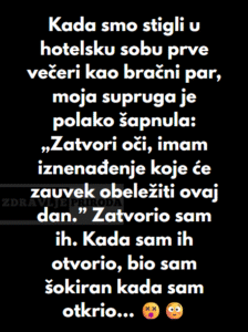 „Ostavio sam svoju ženu na našu bračnu noć zbog onoga što mi je pripremila“