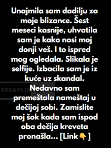 “Unajmila sam dadilju za moje blizance…”