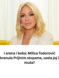 I arena i beba: Milica Todorović krenula Prijinim stopama, uzela joj i muža