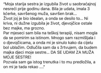 “Moja starija sestra je izgubila život u nesreći”