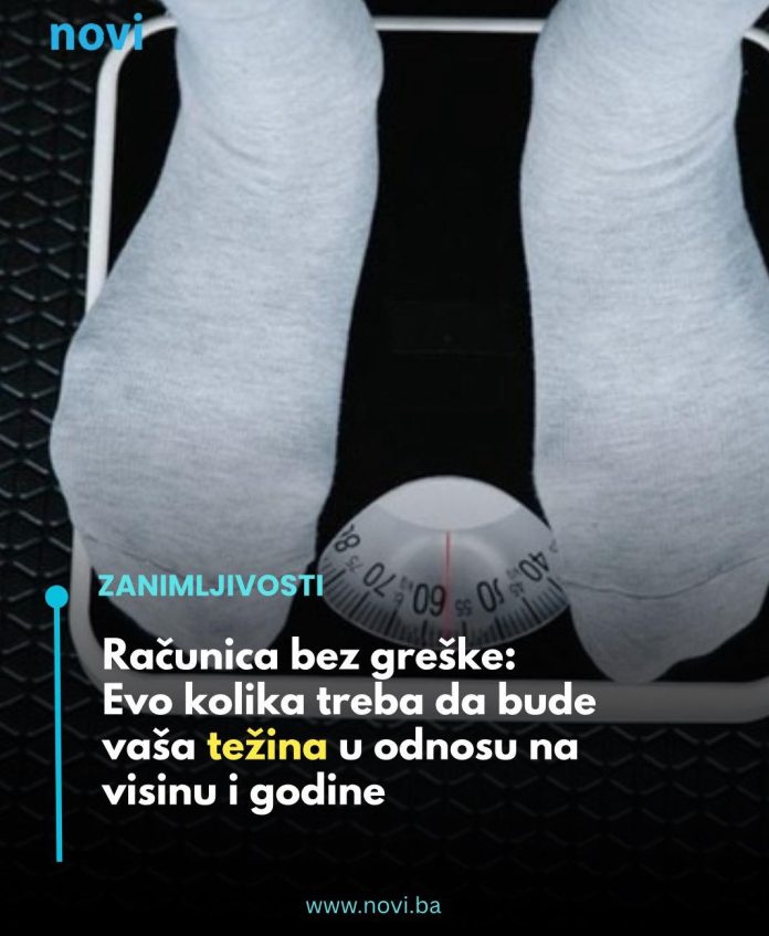 Računica bez greške: Evo kolika treba da bude vaša težina u odnosu na visinu i godine