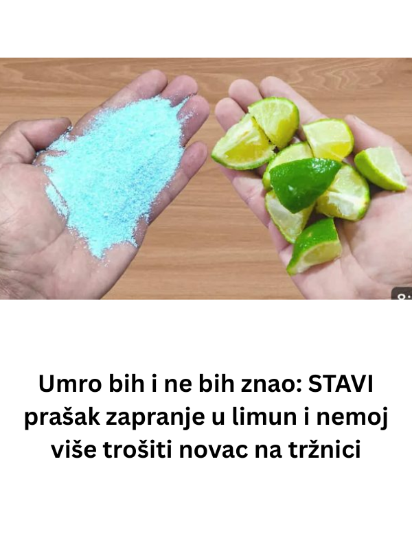 Umro bih i ne bih znao: STAVI prašak zapranje u limun i nemoj više trošiti novac na tržnici