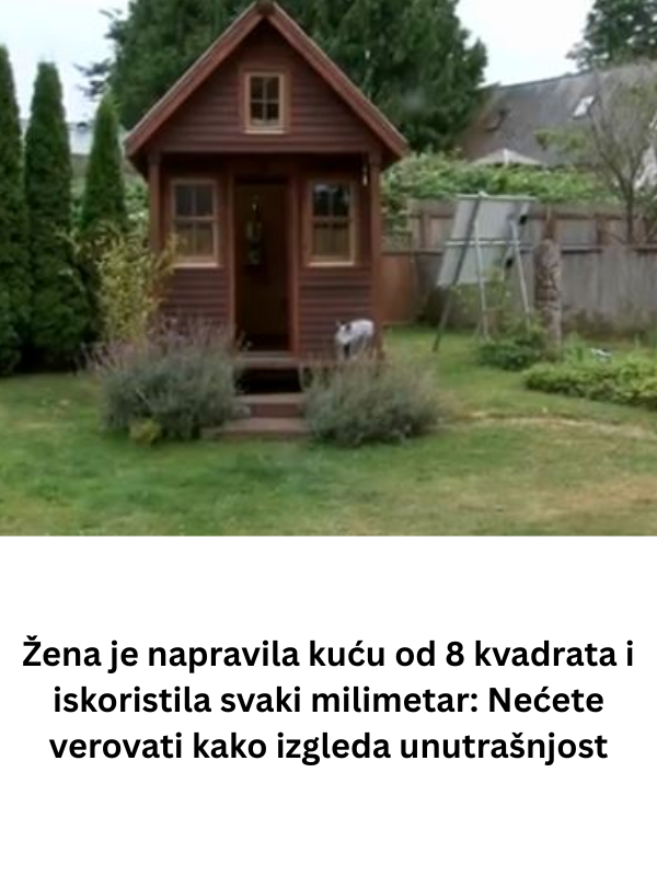Žena je napravila kuću od 8 kvadrata i iskoristila svaki milimetar: Nećete verovati kako izgleda unutrašnjost