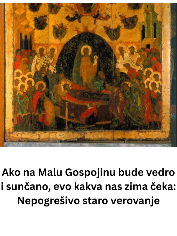 Ako na Malu Gospojinu bude vedro i sunčano, evo kakva nas zima čeka: Nepogrešivo staro verovanje