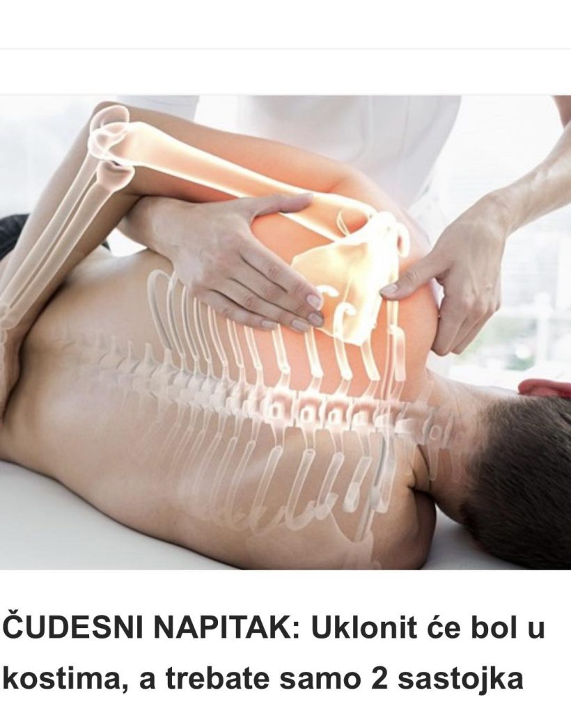 ČUDESNI NAPITAK: Uklonit će bol u kostima, a trebate samo 2 sastojka
