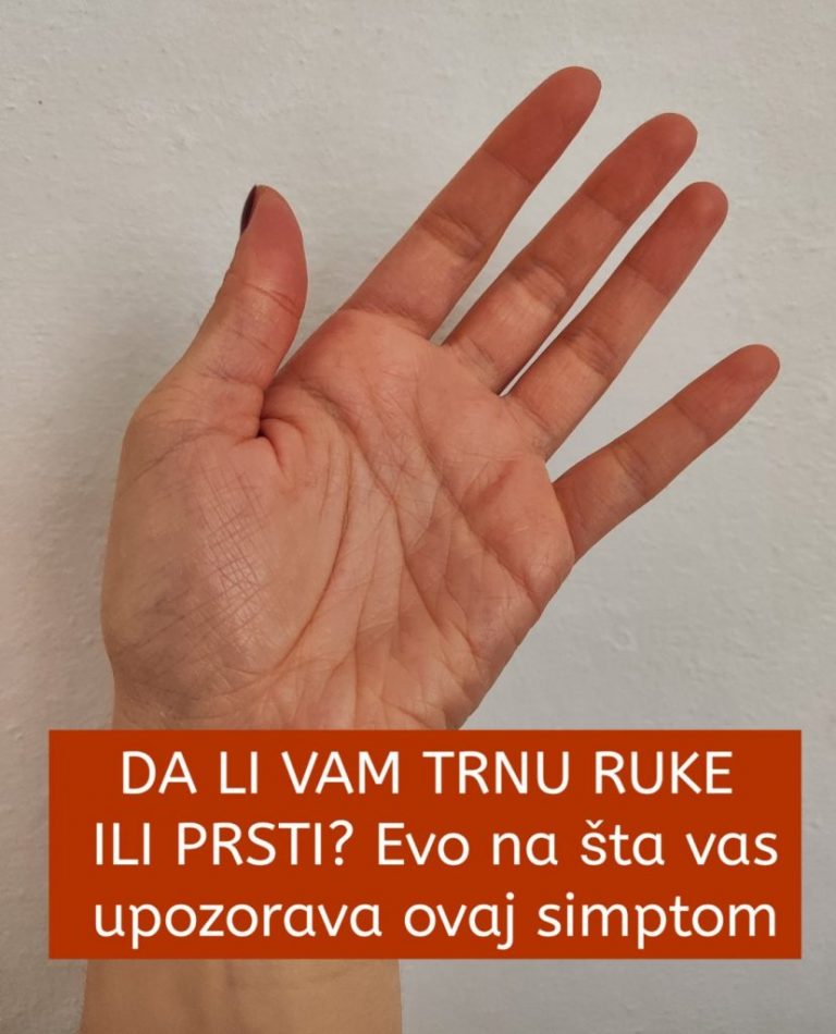 DA LI VAM TRNU RUKE ILI PRSTI? Evo na šta vas upozorava ovaj simptom