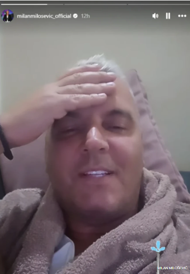 “JEDVA SAM PREŽIVEO NOĆ” Milan Milošević u lošem zdravstvenom stanju (FOTO)