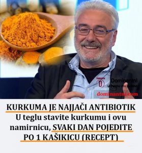 Kurkuma: Najmoćniji Prirodni Antibiotik:U teglu stavite kurkumu i ovu namirnicu,SVAKI DAN POJEDITE PO JEDNU KAŠIKICU(Recept)