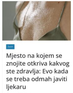 Mesta na kojima se znojite otkrivaju kakvog ste zdravlja: Evo kada se treba odmah javiti lekaru…FOTO