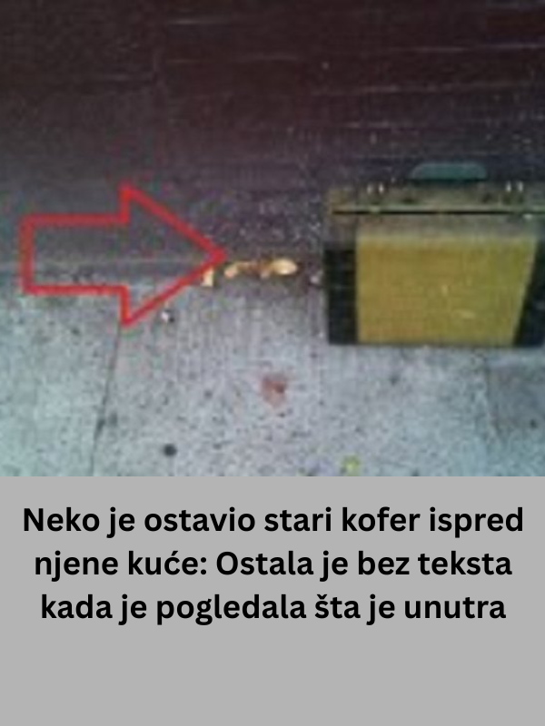 Neko je ostavio stari kofer ispred njene kuće: Ostala je bez teksta kada je pogledala šta je unutra