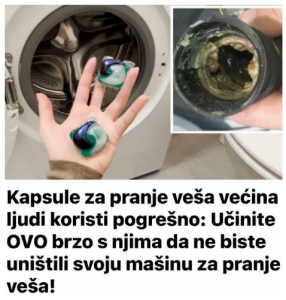 Kapsule za pranje veša većina ljudi koristi pogrešno: Učinite OVO brzo s njima da ne biste uništili svoju mašinu za pranje veša!