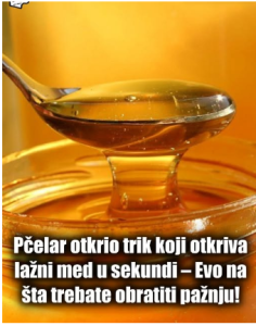 Pčelar otkrio trik koji otkriva lažni med u sekundi – Evo na šta trebate obratiti pažnju!