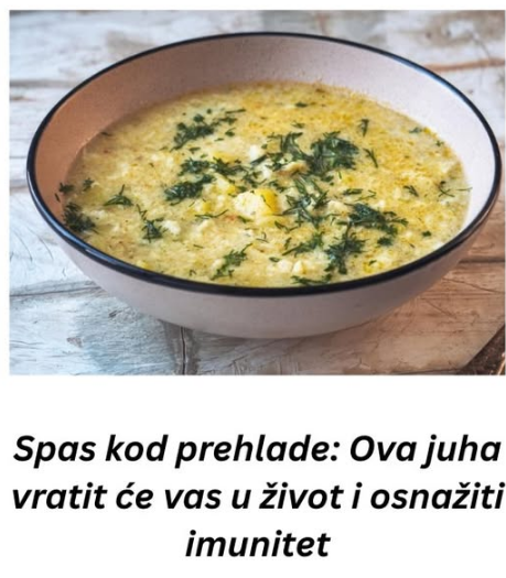 Spas kod prehlade: Ova juha vratit će vas u život i osnažiti imunitet