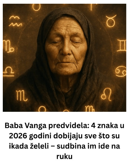 Baba vanga predvidjela: 0va 4 znaka u 2026 godini dobijaju sve što su ikada željeli!