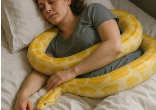 Domaći piton je prestao da jede i počeo da se čudno ponaša prema vlasnici — tokom posete veterinar je rekao nešto što nije očekivala.