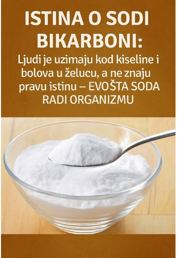 ISTINA O SODI BIKARBONI: Ljudi je uzimaju kod kiseline i bolova u želucu, a ne znaju pravu istinu – EVO ŠTA SODA RADI ORGANIZMU!