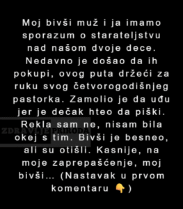 „Odbila sam da dozvolim detetu mog bivšeg muža da koristi moje kupatilo — moja kuća nije javni toalet