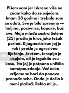 Odrekla sam se vlastitog vjenčanja zbog svoje sestre — a ona me zauzvrat ponizila.
