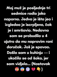 Probudio me alarm u 4 ujutro — htjela sam pripremiti doručak svom vrijednom mužu — a završila sam tako što sam podnijela zahtjev za razvod.