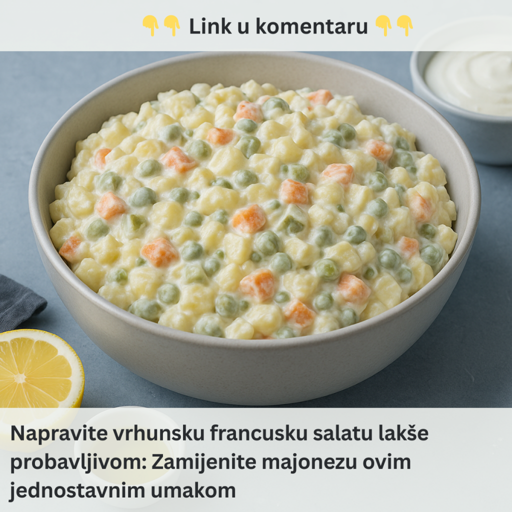 Napravite vrhunsku francusku salatu lakše probavljivom: Zamijenite majonezu ovim jednostavnim umakom